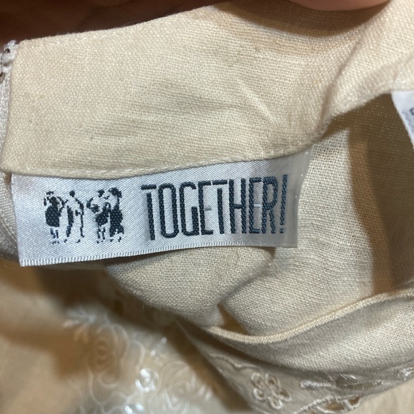 Vintage Together Spiegel Deadstock Linen Button Down Long Sleeve Dress Size 6 - Picture 9 of 12